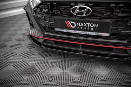 Maxton Front Splitter V.3 Hyundai I20 N Mk3 - Gloss Black
