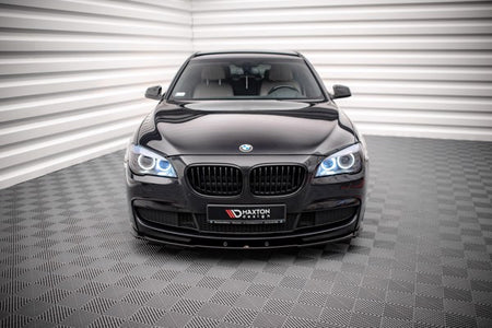 Maxton Front Splitter V.1 BMW 7 M-Pack F01 - Gloss Black