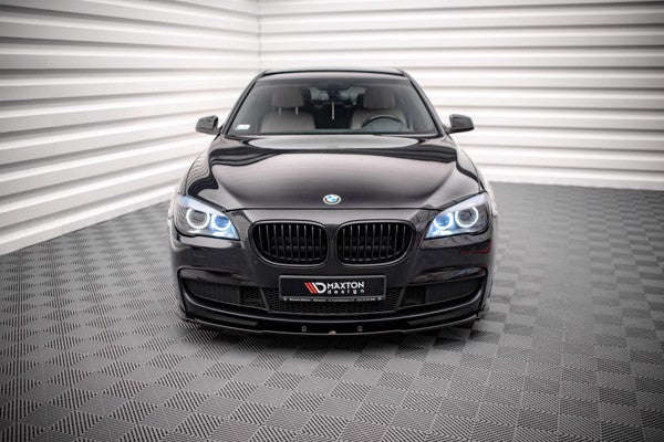 Maxton Front Splitter V.1 BMW 7 M-Pack F01 - Gloss Black