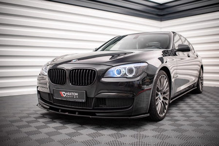 Maxton Front Splitter V.1 BMW 7 M-Pack F01 - Gloss Black