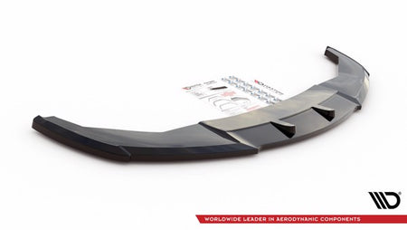 Maxton Front Splitter V.1 BMW 7 M-Pack F01 - Gloss Black