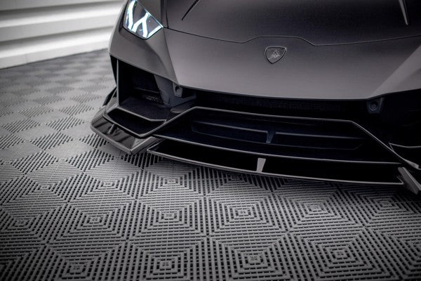 Maxton Front Splitter Lamborghini Huracan Evo - Gloss Black