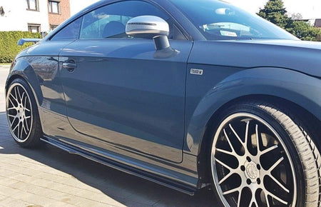 Maxton Side Skirts Diffusers Audi TT S / TT S-Line 8J  - Gloss Black