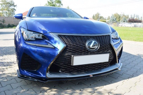 Maxton Front Splitter V.1 Lexus Rc F - Gloss Black
