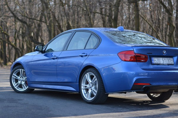 Maxton Side Skirts Diffusers BMW 3-Series F30 Phase-Ii Sedan M-Sport - Gloss Black