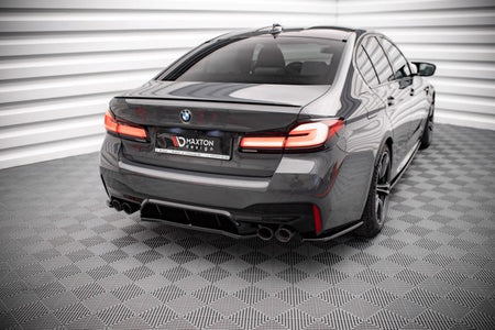 Maxton Central Rear Splitter BMW M5 F90 - Gloss Black