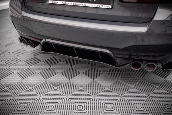 Maxton Central Rear Splitter BMW M5 F90 - Gloss Black