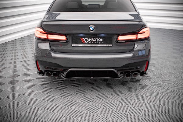 Maxton Central Rear Splitter BMW M5 F90 - Gloss Black