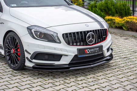 Maxton Front Splitter Mercedes A45 Amg W176 - Gloss Black
