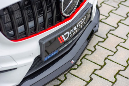 Maxton Front Splitter Mercedes A45 Amg W176 - Gloss Black