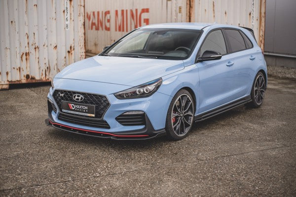 Maxton Front Splitter V.4 Hyundai I30 N Mk3 Hatchback/ Fastback - Gloss Black