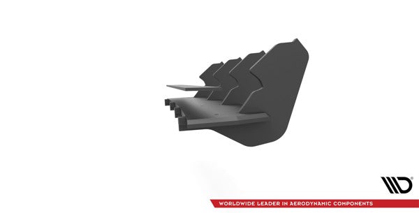 Maxton Racing Durability Rear Diffuser VW Golf 7 R Facelift - Black