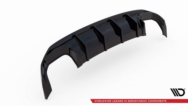 Maxton Rear Valance Audi S3 Sportback 8Y - Gloss Black