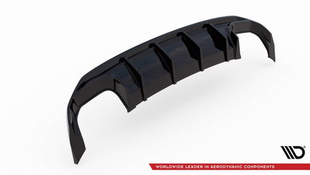 Maxton Rear Valance Audi S3 Sportback 8Y - Gloss Black
