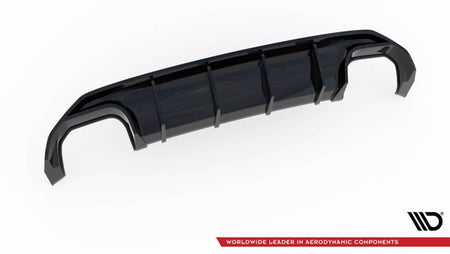 Maxton Rear Valance Audi S3 Sportback 8Y - Gloss Black