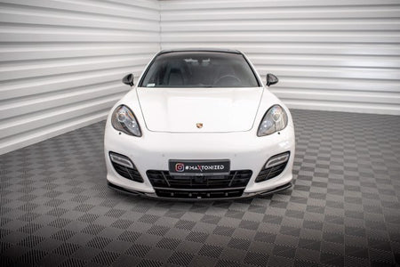 Maxton Front Splitter V.2 Porsche Panamera Turbo Sport Design Package 970 - Gloss Black