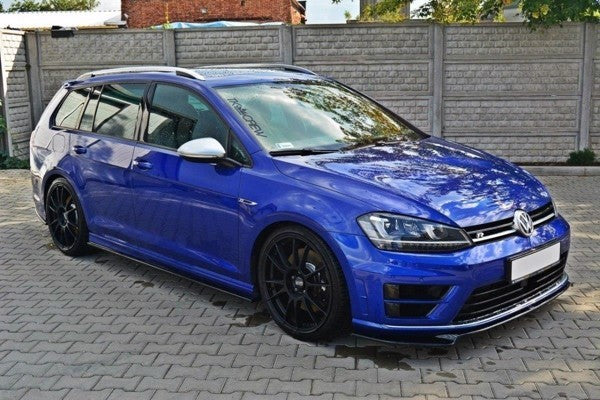Maxton Side Skirts Diffusers V.1 VW Golf 7 R / R-Line - Gloss Black