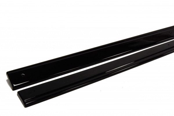 Maxton Side Skirts Diffusers V.1 VW Golf 7 R / R-Line - Gloss Black