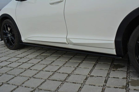 Maxton Side Skirts Diffusers Honda Civic Mk9 Facelift - Gloss Black