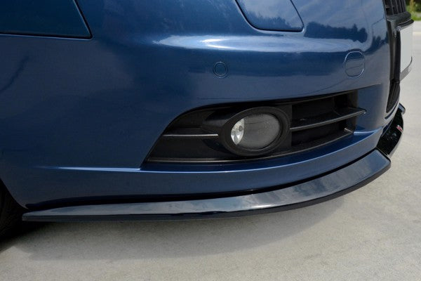 Maxton Front Splitter Audi A6 S-Line C6   - Gloss Black
