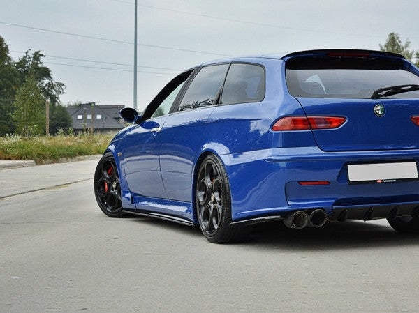 Maxton Side Skirts Diffusers Alfa Romeo 156 Gta   - Gloss Black