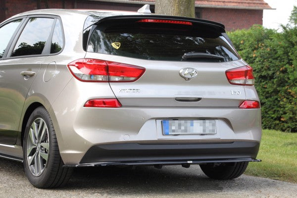 Maxton Spoiler Extension Hyundai I30 Mk3 Hatchback - Gloss Black