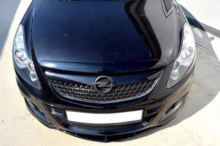 Maxton Front Splitter Opel Corsa D (For Opc / Vxr) - Gloss Black