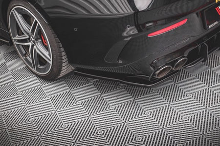 Maxton Rear Side Splitters Mercedes-Amg Cla 35 Aero / 45 Aero C118 - Gloss Black