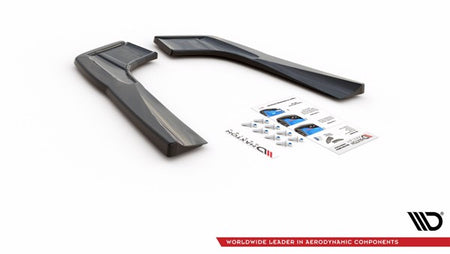 Maxton Rear Side Splitters Mercedes-Amg Cla 35 Aero / 45 Aero C118 - Gloss Black