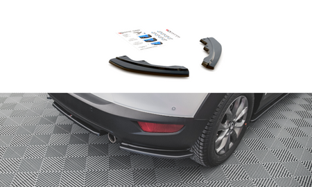 Maxton Rear Side Splitters For Mazda Cx-3 - Gloss Black