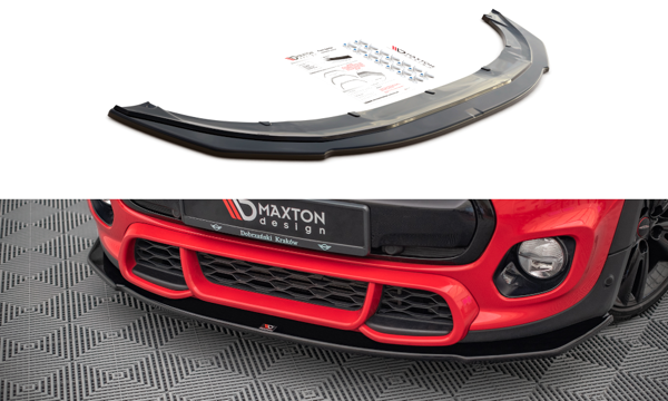 Maxton Front Splitter Mini Cooper S John Copper Works F56 - Gloss Black