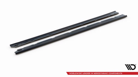 Maxton Side Skirts Diffusers Hyundai I20 Mk2 Facelift - Gloss Black