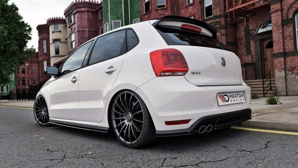 Maxton Side Skirts Diffusers VW Polo Mk5 Gti (Facelift) - Gloss Black