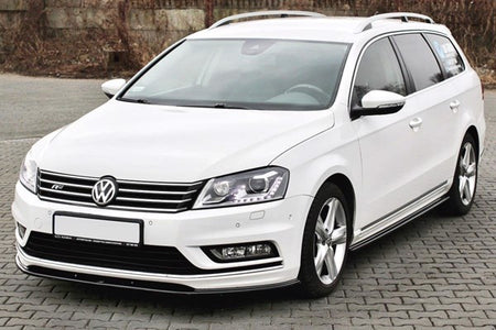 Maxton Front Splitter V.1 VW Passat B7 R-Line - Gloss Black