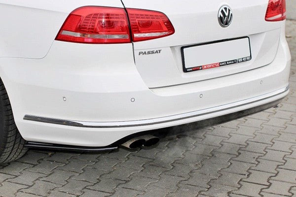 Maxton Rear Side Splitters VW Passat B7 R-Line Variant - Gloss Black