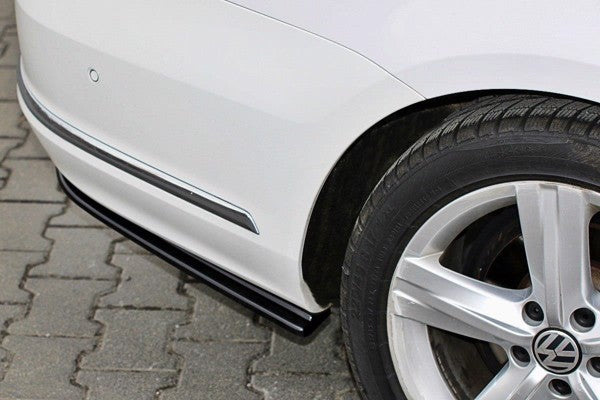 Maxton Rear Side Splitters VW Passat B7 R-Line Variant - Gloss Black