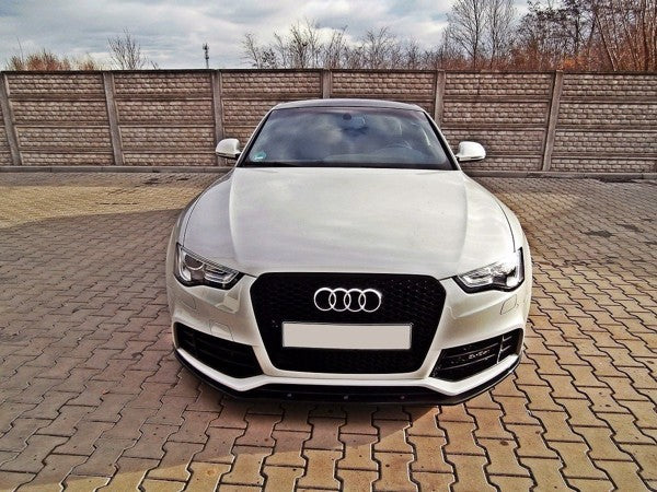Maxton Front Splitter Audi RS5 Facelift Model (2011-) - Gloss Black
