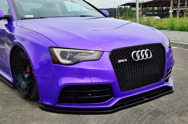Maxton Front Splitter Audi RS5 Facelift Model (2011-) - Gloss Black