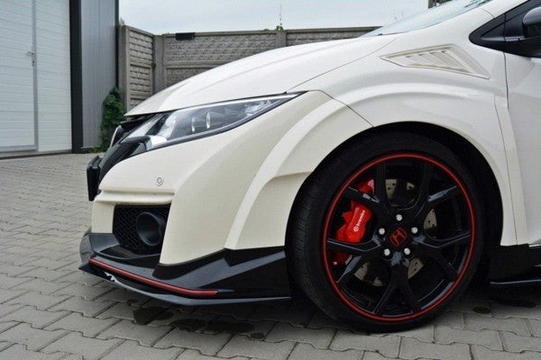 Maxton Front Splitter V.2 Honda Civic Ix Type R - Gloss Black