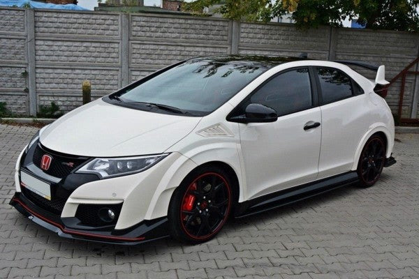 Maxton Front Splitter V.2 Honda Civic Ix Type R - Gloss Black