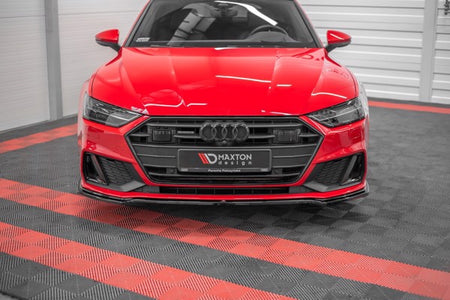 Maxton Front Splitter V.1 Audi A7 C8 S-Line / S7 C8 - Gloss Black