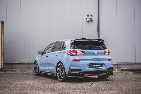 Maxton Central Rear Splitter Hyundai I30 N Mk3 Hatchback - Gloss Black