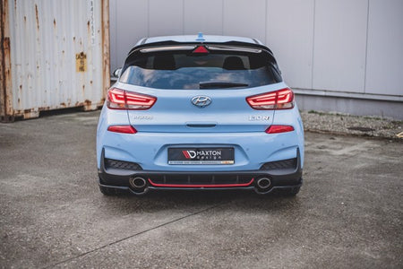 Maxton Central Rear Splitter Hyundai I30 N Mk3 Hatchback - Gloss Black