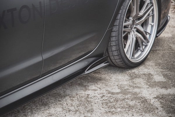 Maxton Side Skirts Diffusers Audi S6 / A6 S-Line C7 Fl