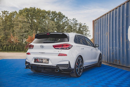 Maxton Rear Side Splitters V.4 Hyundai I30 N Mk3 Hatchback - Gloss Black