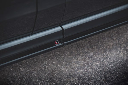 Maxton Side Skirts Diffusers Mercedes-Benz V-Class Long Amg-Line W447 Facelift - Gloss Black