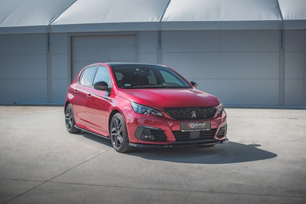 Maxton Front Splitter V.2 Peugeot 308 Gt Mk2 Facelift - Gloss Black