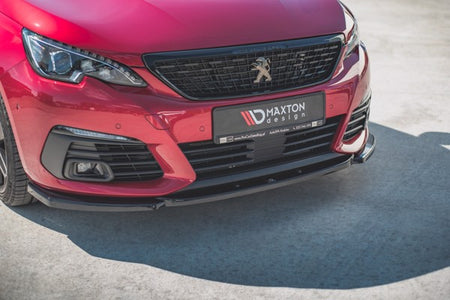 Maxton Front Splitter V.2 Peugeot 308 Gt Mk2 Facelift - Gloss Black