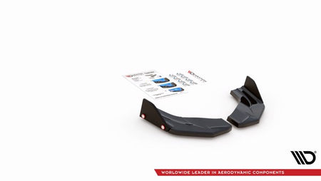 Maxton Rear Side Splitters + Flaps V.7 Hyundai I30 N Mk3 Hatchback - Gloss Black