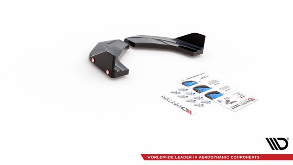 Maxton Rear Side Splitters + Flaps V.7 Hyundai I30 N Mk3 Hatchback - Gloss Black